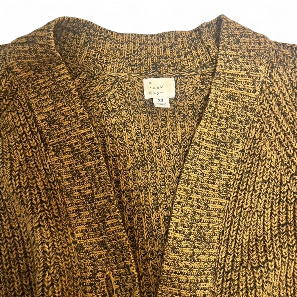 NWOT a new day target Brown Button-Up Women's Sweater